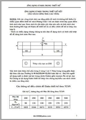 Etabs tính vách cứng