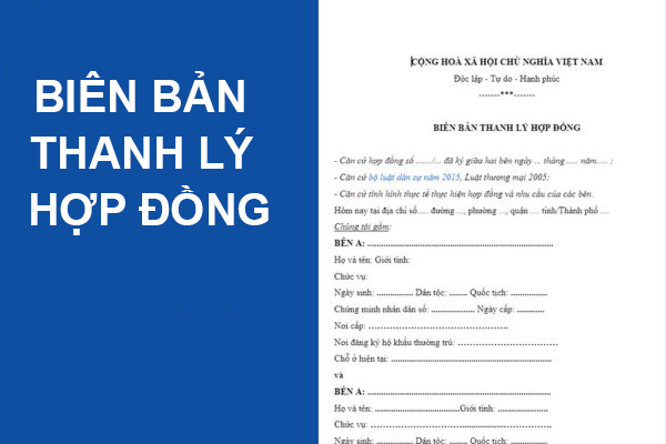 Biên bản Thanh lý hợp đồng Bê Tông