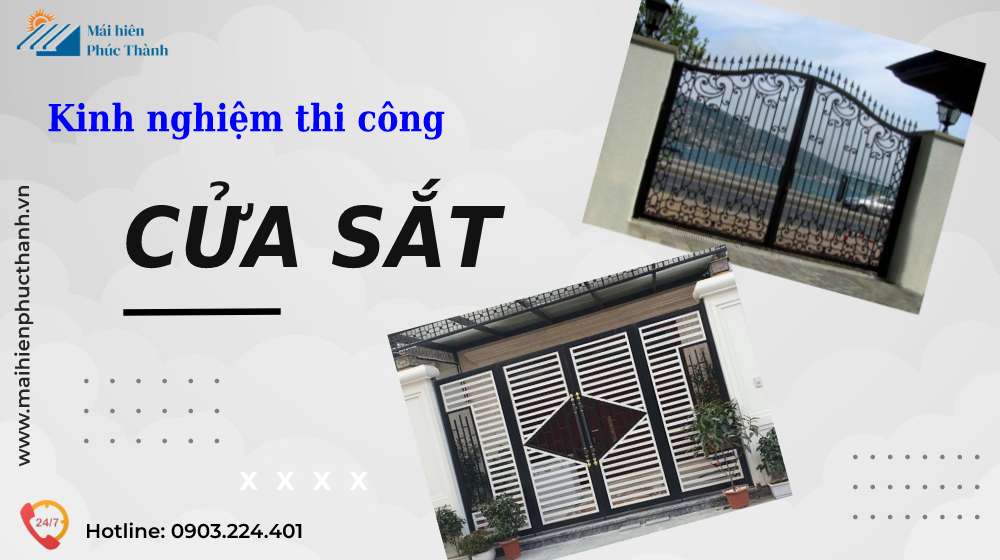 Thi công và nghiệm thu công tác cửa sắt