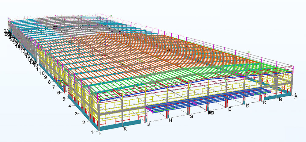 Mẫu bản vẽ nhà xưởng 9000 m2