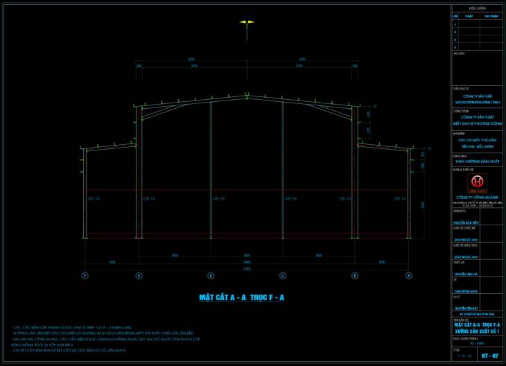 Thiết kế nhà xưởng kích thước 15x30m miễn phí