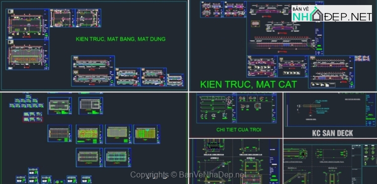 File cad bản vẽ nhà xưởng May mặc kích thước 76x193m