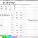 Bảng tính toán thiết kế đài móng cọc