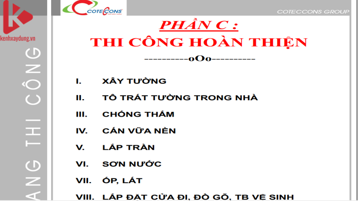 [Tài liệu] Cẩm Nang Thi Công Coteccons ( Phần C)