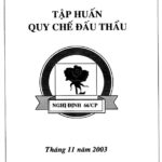 Tập huấn quy chế đấu thầu