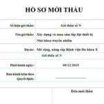 Hồ sơ mời thầu