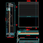 Thư viên autocad cửa cuốn xếp tự động