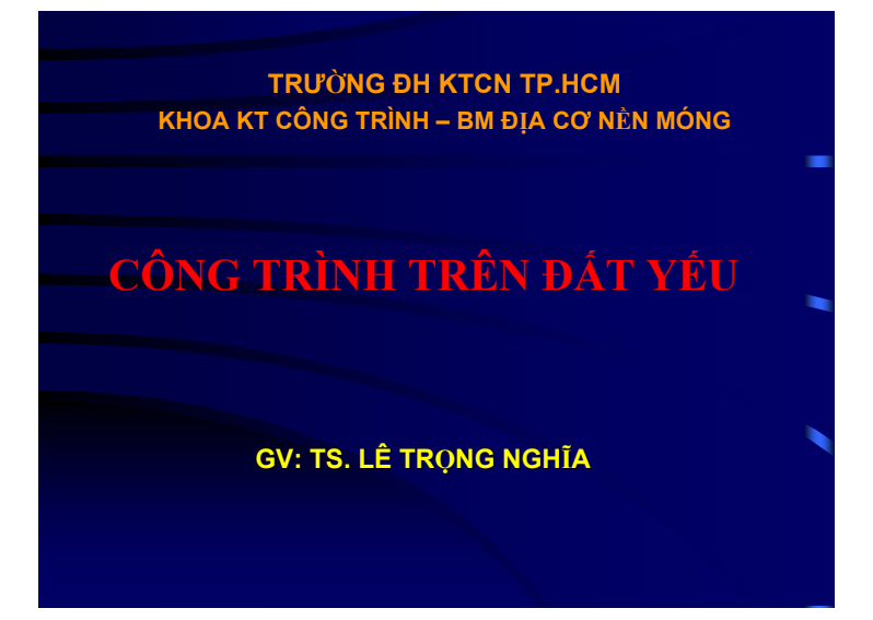 Công trình trên đất yếu