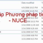 Phương pháp tính NUCE