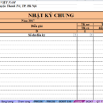 Cách làm sổ sách kế toán trên excel