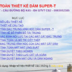 Tính toán dầm super T