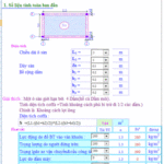 Bảng tính cốp pha CỘT – DẦM – SÀN