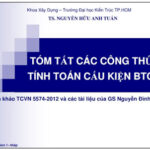 Tóm tắt công thức bê tông cốt thép