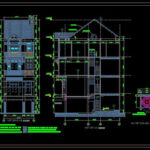 Thiết kế kiến trúc nhà dân 5 tầng ( Gồm 1 bộ bản vẽ kiến trúc đầy đủ )