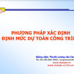 Phương pháp xác định định mức dự toán công trình