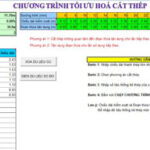 Chương trình tối ưu hóa cắt thép