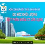 Hướng dẫn đo bóc khối lượng phần ngầm