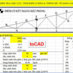 Chương trình kiểm tra chịu lực, tính khối lượng, thống kê, tự động vẽ sang cad có hướng dẫn