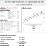 Tính toán tính toán cấu kiện nghiêng chịu uốn