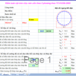 Kiểm toán cột tròn chịu nén uốn theo 2 phương theo TCVN356-2005