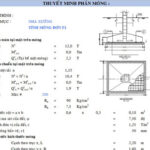 Bảng tính phần móng đơn, có thuyết minh