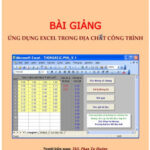 Ứng excel trong địa chất công trình