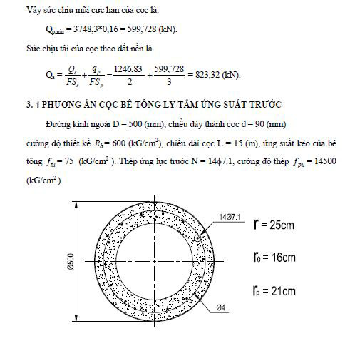 Đề tài nghiên cứu khoa học tính toán và thi công bê tông ly tâm ứng lực trước