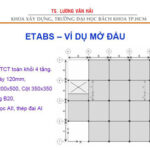 Ví dụ thực hành trên Etabs