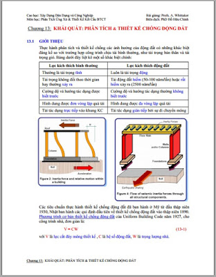 Phân tích và thiết kế chống động đất