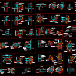 Bản vẽ các kiểu chi tiết liên kết kết cấu thép.
