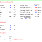 Bảng excel tính dầm xoắn