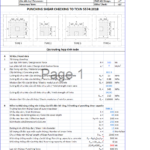 BẢNG TÍNH CHỌC THỦNG SÀN THEO TCVN 5574:2018