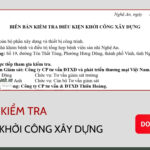 Biên bản kiểm tra điều kiện khởi công