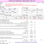 EXCEL TÍNH TOÁN BỀ RỘNG VẾT NỨT CHO CẤU KIỆN CHỊU UỐN – TCVN 5574:2018