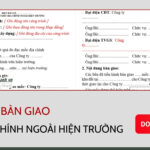 Biên bản Bàn giao mốc địa chính ngoài hiện trường