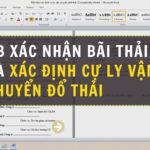 Biên bản xác nhận bãi thải và xác định cự ly vận chuyển đổ thải