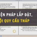 Biện pháp lắp đặt, nội quy cẩu tháp