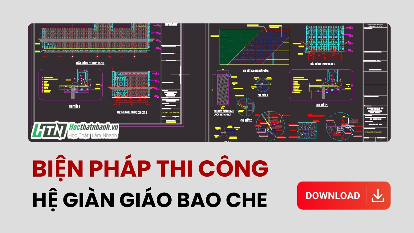 Biện pháp thi công hệ giàn giáo bao che