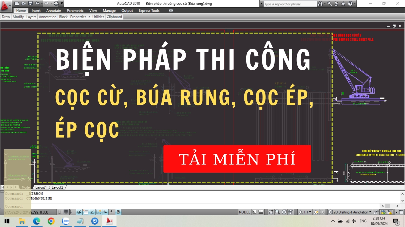 Biện pháp thi công cọc cừ, búa rung, cọc ép, ép cọc