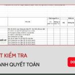 Checklist kiểm tra Hồ sơ Thanh quyết toán