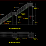 Chi tiết bản vẽ autocad cầu thang thép