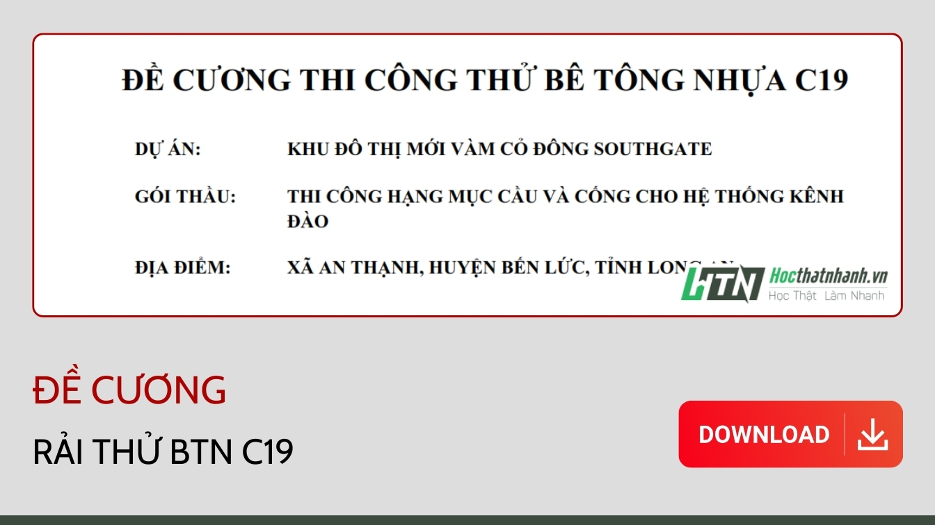 Đề cương rải thử BTN C19