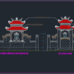 File autocad Kiến trúc lăng mộ đẹp