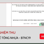 Hồ sơ nghiệm thu đường bê tông nhựa – BTNC19