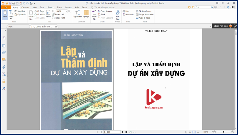 [TL] Lập và thẩm định dự án xây dựng