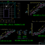 Mẫu bản vẽ kết cấu cầu thang các loại