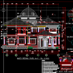 Mẫu nhà Biệt thự đủ kiến trúc, kết cấu, phối cảnh, có Plot style