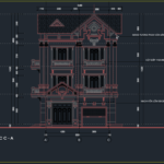 KIẾN TRÚC NHÀ 3 TẦNG TÂN CỔ ĐIỂN 8×13.5