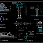 File cad nhà bia tưởng niệm