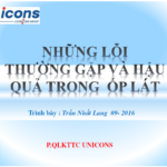 Những lỗi thường gặp và hậu quả trong ốp lát